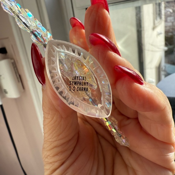 Crystal Peacock Figurine - Iridescent - Picture 5 of 7